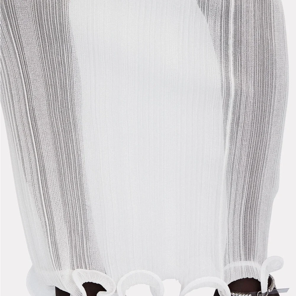 NWT Herve Leger Frill Maxi Skirt - Picture 6 of 6